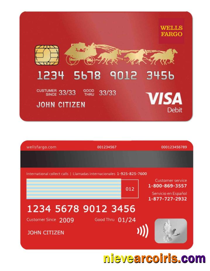 USA WELLS FARGO BANK VISA CARD